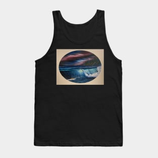 Oval Night Seascape Tank Top